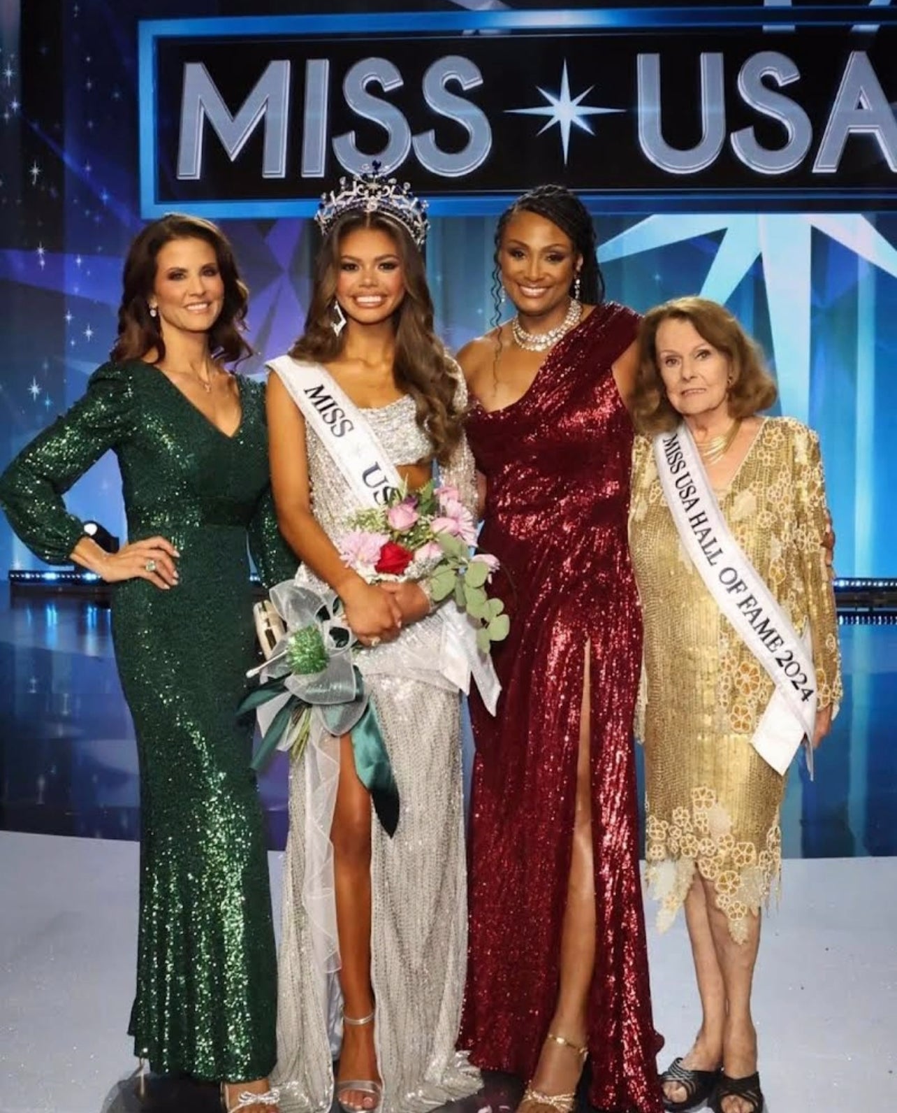 The Dazzling Former Miss USA 1990 Carole Gist Wears Rene' Tyler For The 2024 Miss USA Pageant